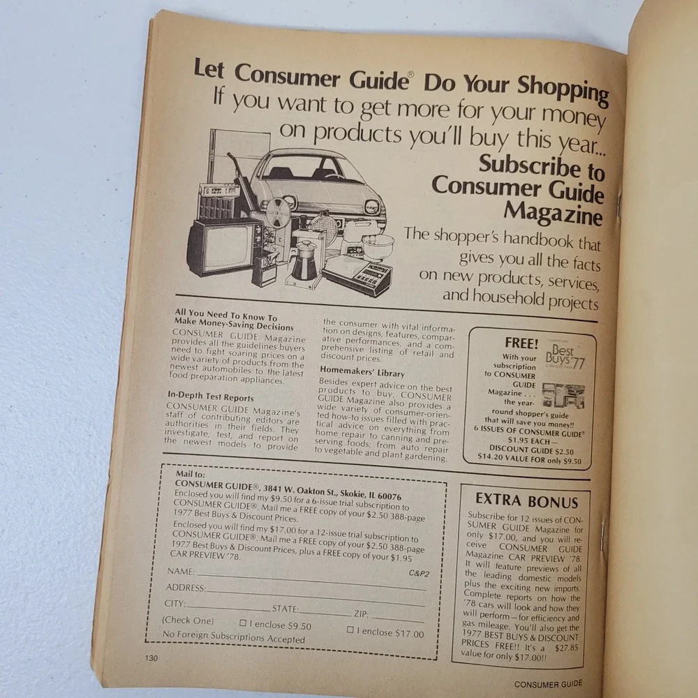 Consumer Guide‎ Canning Preserving Freezing 1977 Vintage Cookbook